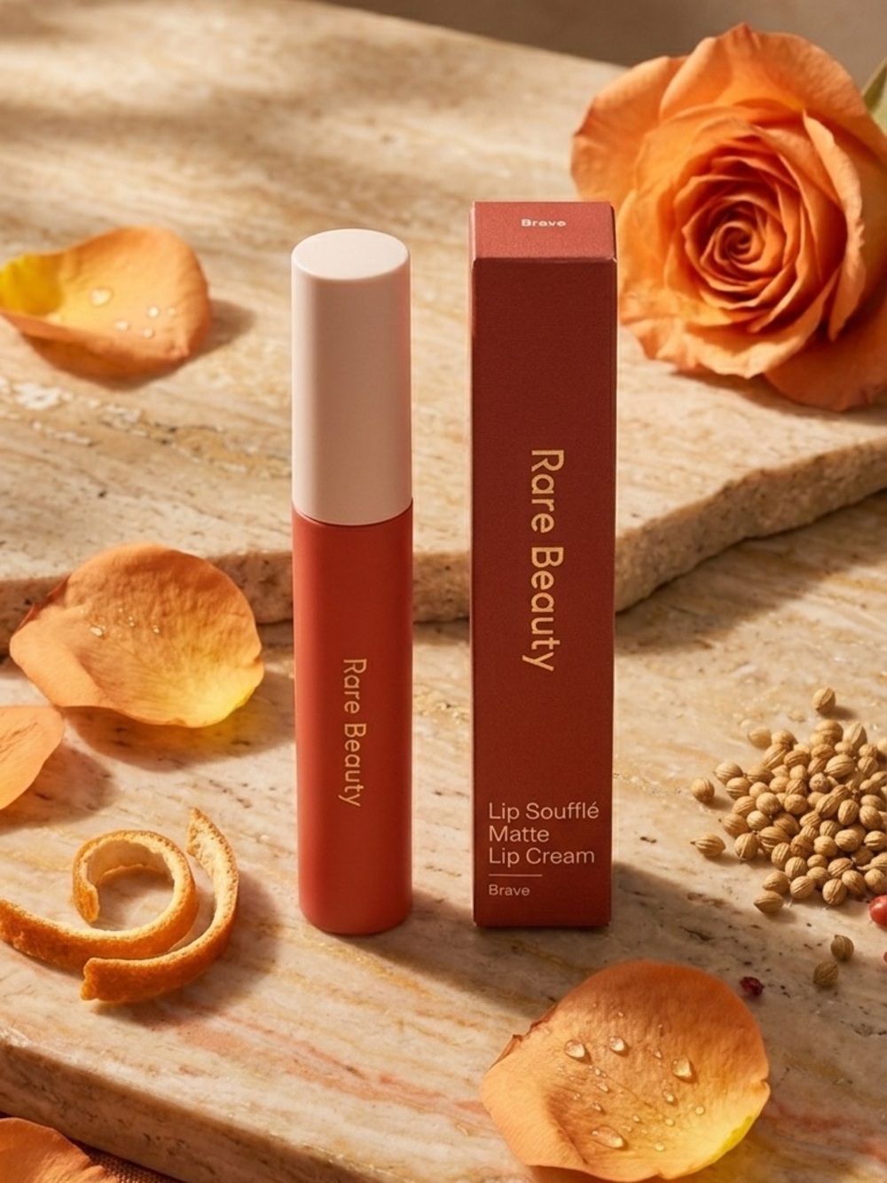 Rare Beauty Lip Soufflé Matte Lip Cream - Brave NIB